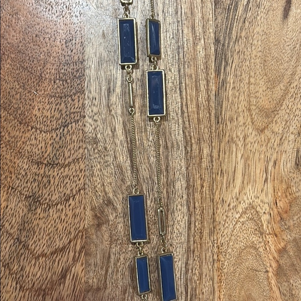 Gold and blue necklace